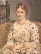 Sir Edward john Poynter,Bart.PRA,RWS Portrait of Mrs j.p.Heselitine (mk46) china oil painting artist